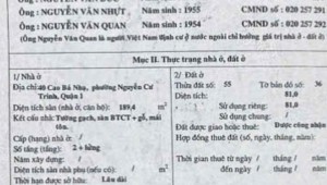 Bán nhà 42 Cao Bá Nhạ Nguyễn Cư Trinh Quận 1