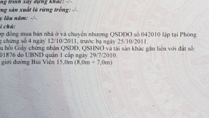 Bán nhà 94 Bùi Viện Phạm Ngũ Lão Quận 1