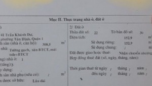 Bán nhà 41 Trần Khánh Dư Tân Định Quận 1