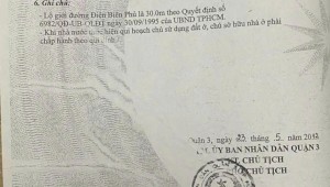 Bán nhà 655a Điện Biên Phủ Phường 1 Quận 3