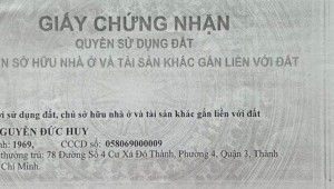 Bán nhà 78 Số 4 Cư xá Đô Thành Phường 4 Quận 3