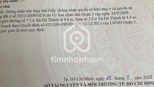 Bán nhà 2 Số 7 Cư xá Đô Thành Phường 4 Quận 3