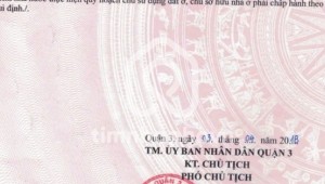 Bán nhà 107/6 Vườn Chuối Phường 4 Quận 3