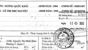 Bán nhà 410B-C-D Nguyễn Thị Minh Khai Phường 5 Quận 3
