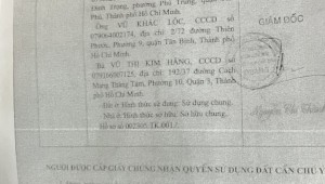 Bán nhà 75/5A Trần Văn Đang Phường 9 Quận 3
