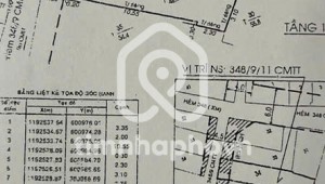 Bán nhà 348/9/11 Cách Mạng Tháng Tám Phường 10 Quận 3