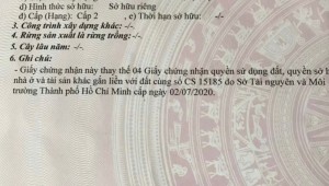 Bán nhà 228-230 Cách Mạng Tháng Tám Phường 10 Quận 3