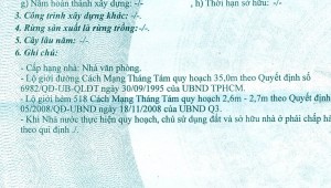 Bán nhà 520-522-524-526-518/22 Cách Mạng Tháng Tám Phường 11 Quận 3
