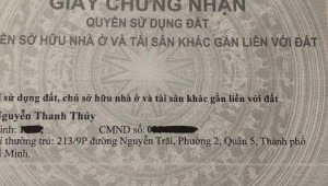 Bán nhà 213/9b Nguyễn Trãi Phường 2 Quận 5