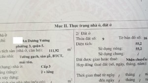 Bán nhà 403 An Dương Vương Phường 3 Quận 5