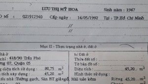 Bán nhà 565/90 Nguyễn Trãi Phường 7 Quận 5
