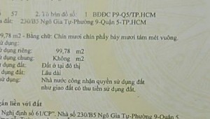 Bán nhà 230/b5 Ngô Gia Tự Phường 9 Quận 5