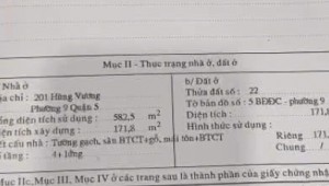 Bán nhà 201 Hùng Vương Phường 9 Quận 5