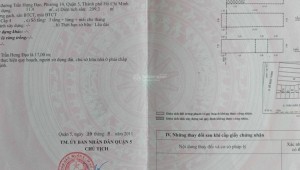 Bán nhà 538Thửa: 86Tờ: 18 Trần Hưng Đạo Phường 14 Quận 5