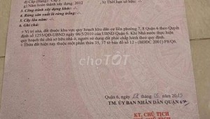 Bán nhà 12 Văn Thân Phường 8 Quận 6