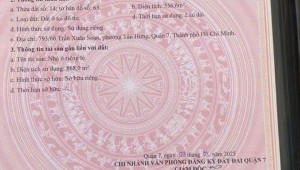 Bán nhà 793/66 Trần Xuân Soạn Bình Thuận Quận 7