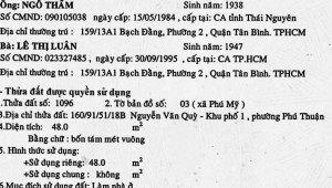 Bán nhà 160/91/51/18b Nguyễn Văn Quỳ Phú Thuận Quận 7