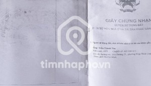 Bán nhà Thửa: 42Tờ: 42 Lê Văn Lương Tân Hưng Quận 7