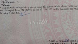 Bán nhà 588/37/6/8 Huỳnh Tấn Phát Tân Phú Quận 7
