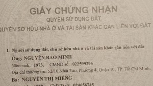 Bán nhà 383/11/3 Bà Hạt Phường 4 Quận 10