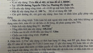 Bán nhà 153/30 Nguyễn Tiểu La Phường 5 Quận 10