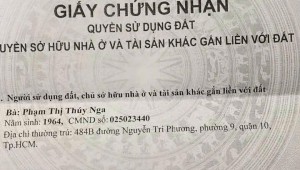 Bán nhà 484-484A Nguyễn Tri Phương Phường 9 Quận 10