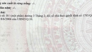Bán nhà 35 Hoàng Dư Khương Phường 12 Quận 10