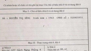 Bán nhà 435 Cách Mạng Tháng Tám Phường 13 Quận 10