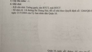 Bán nhà 1961-03-01 00:00:00 Thành Thái Phường 14 Quận 10
