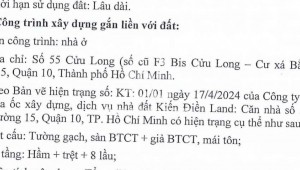 Bán nhà 55 Cửu Long Phường 15 Quận 10