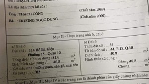 Bán nhà 114 Hồ Bá Kiện Phường 15 Quận 10