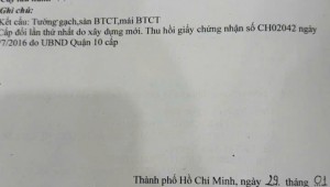Bán nhà 575/31/4 Cách Mạng Tháng Tám Phường 15 Quận 10