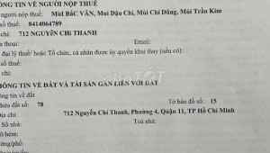 Bán nhà 712 Nguyễn Chí Thanh Phường 4 Quận 11