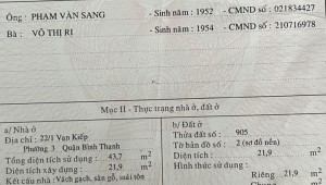 Bán nhà 2025-01-22 00:00:00 Vạn Kiếp Phường 3 Quận Bình Thạnh