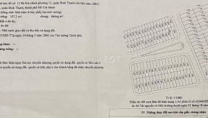 Bán nhà 121-123 Đặng Thùy Trâm Phường 13 Quận Bình Thạnh