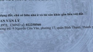 Bán nhà 2025-11-09 00:00:00 Nguyễn Cửu Vân Phường 15 Quận Bình Thạnh