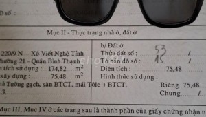 Bán nhà 220/9/33 Xô Viết Nghệ Tĩnh Phường 21 Quận Bình Thạnh