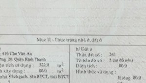 Bán nhà 173 Chu Văn An Phường 25 Quận Bình Thạnh