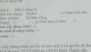 Bán nhà 256-258 Ung Văn Khiêm Phường 25 Quận Bình Thạnh