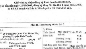 Bán nhà 164A-166 Nguyễn Gia Trí Phường 25 Quận Bình Thạnh
