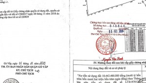 Bán nhà 81Thửa: 1Tờ: 52 Trần Bình Trọng Phường 1 Quận Gò Vấp