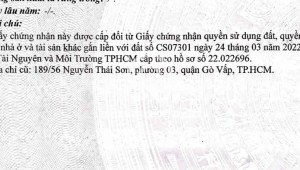 Bán nhà 2019-03-01 00:00:00 Nguyễn Thái Sơn Phường 3 Quận Gò Vấp