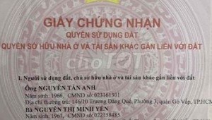 Bán nhà 146/10A Trương Đăng Quế Phường 3 Quận Gò Vấp