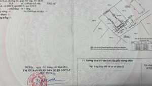 Bán nhà 142/3/13 Lê Lợi Phường 4 Quận Gò Vấp