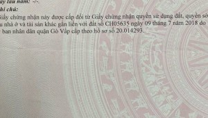 Bán nhà 119/25 Nguyễn Văn Lượng Phường 7 Quận Gò Vấp