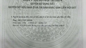 Bán nhà 116/6M Thống Nhất Phường 11 Quận Gò Vấp