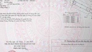 Bán nhà 689Thửa: 81Tờ: 284 Phạm Văn Bạch Phường 12 Quận Gò Vấp