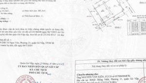 Bán nhà 114/79/28 Tô Ngọc Vân Phường 15 Quận Gò Vấp