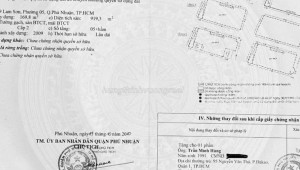 Bán nhà 9 Lam Sơn Phường 5 Quận Phú Nhuận