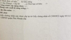Bán nhà 7D Cầm Bá Thước, P.7, Phú Nhuận – 5x30m, 25 tỷ